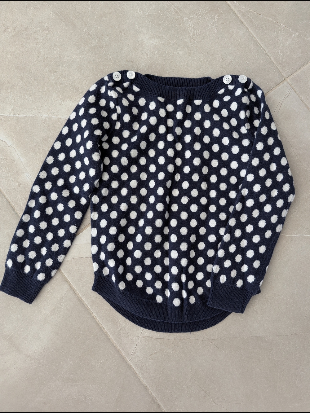 5/$35 Joe Fresh Polka Dot Knit Sweater – Girls Size 3T
